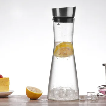 High Borosilicate Heat Resistant Stainless Steel Transparency Glass Kettle Creative Juice Tea Drinking Pot 30fl oz Big Capacity
High Borosilicate Heat Resistant Stainless Steel Transparency Glass Kettle Creative Juice Tea Drinking Pot 30fl oz Big Capacity