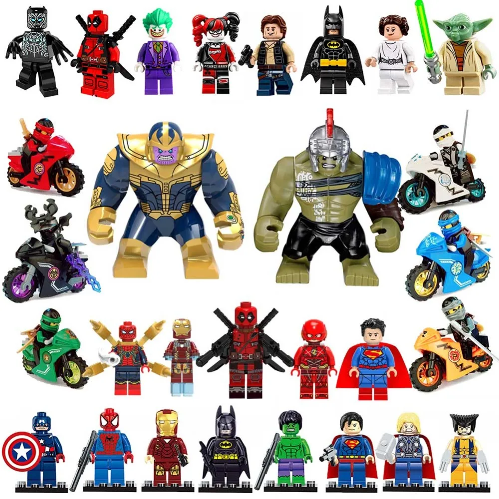 HOT LegoING Marvel Building Blocks Superheroes Star Wars Ninja Figures Legoed Bricks mini kids Toys for Children playmobil Gifts
HOT LegoING Marvel Building Blocks Superheroes Star Wars Ninja Figures Legoed Bricks mini kids Toys for Children playmobil Gifts