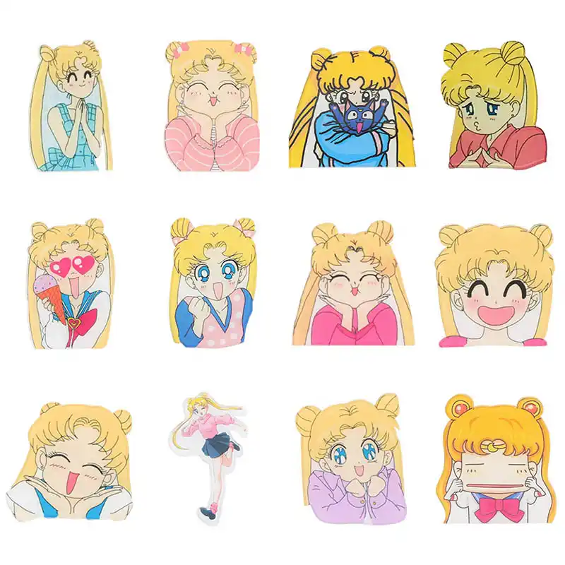1 個セーラームーン女の子文字アイコン原宿アクリルバッジバック