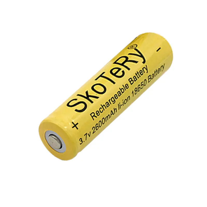 5 X SKoTeRy 3.7V 18650 battery 2600mAh Li-ion Rechargeable Battery for Flashlight 3.7v 18650 rechargeable battery 18650 Yellow
5 X SKoTeRy 3.7V 18650 battery 2600mAh Li-ion Rechargeable Battery for Flashlight 3.7v 18650 rechargeable battery 18650 Yellow