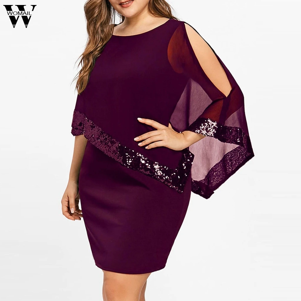Womail dress Summer Women Plus Size Cold Shoulder Overlay Asymmetric Chiffon Strapless Sequins Dress S-5XL 2019 dropship M14
Womail dress Summer Women Plus Size Cold Shoulder Overlay Asymmetric Chiffon Strapless Sequins Dress S-5XL 2019 dropship M14