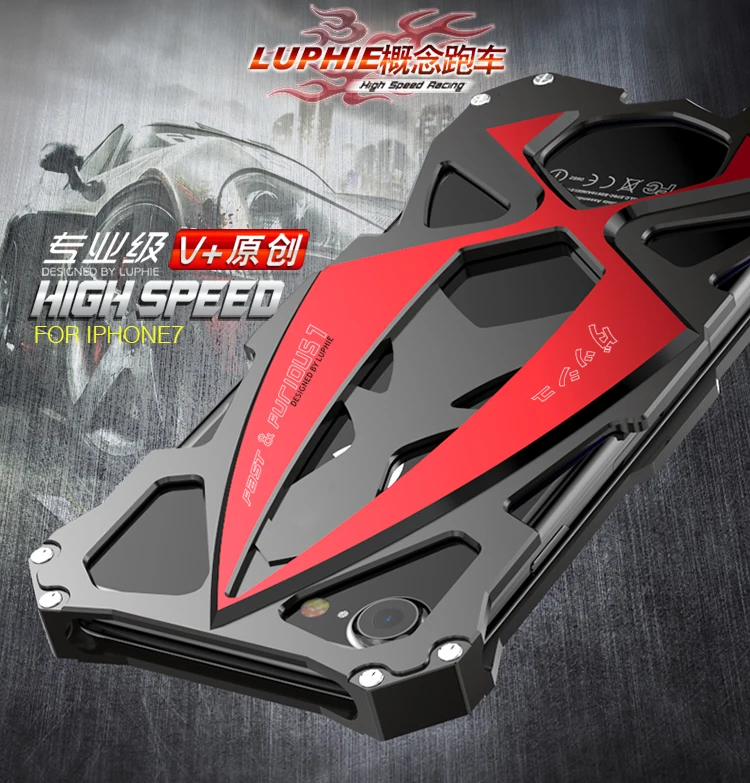 LUPHIE Shockproof Sports Car Metal Aluminum Outdoor Armor Anti-knock Cover Case for iPhone 6s 6plus 7 7plus 8 8Plus 4.7'' 5.5''
LUPHIE Shockproof Sports Car Metal Aluminum Outdoor Armor Anti-knock Cover Case for iPhone 6s 6plus 7 7plus 8 8Plus 4.7'' 5.5''