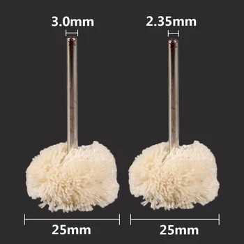 10pcs 2.35MM/3.0MM Diameter Woolen Polishing Wheel Buffing Pad Brush Set Dremel Rotary Power Tools Accessories for Jewelry Metal
10pcs 2.35MM/3.0MM Diameter Woolen Polishing Wheel Buffing Pad Brush Set Dremel Rotary Power Tools Accessories for Jewelry Metal
