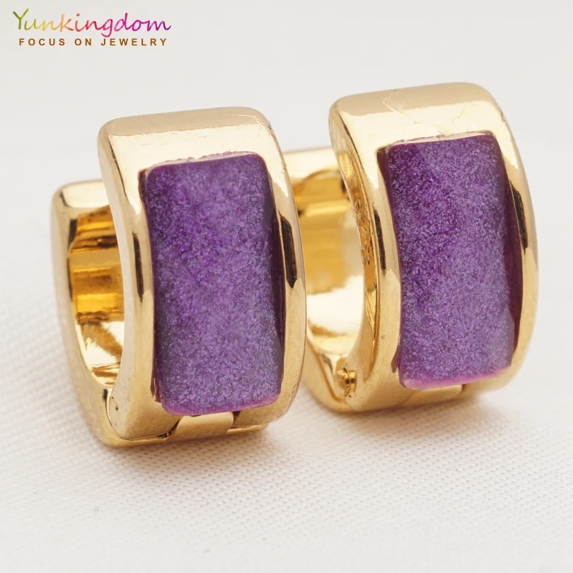 Yunkingdom elegant earrings stainless steel purple rhinestone hoop earrings for women lady fashion jewelry UE0344
Yunkingdom elegant earrings stainless steel purple rhinestone hoop earrings for women lady fashion jewelry UE0344