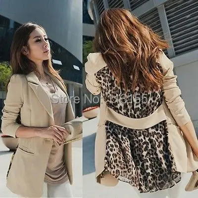 Women Slim Blazer 2015 new autumn summer Fashion Womens OL Casual Chiffon Suit Blazer Leopard Lapel Outwear Coat Jacket
Women Slim Blazer 2015 new autumn summer Fashion Womens OL Casual Chiffon Suit Blazer Leopard Lapel Outwear Coat Jacket