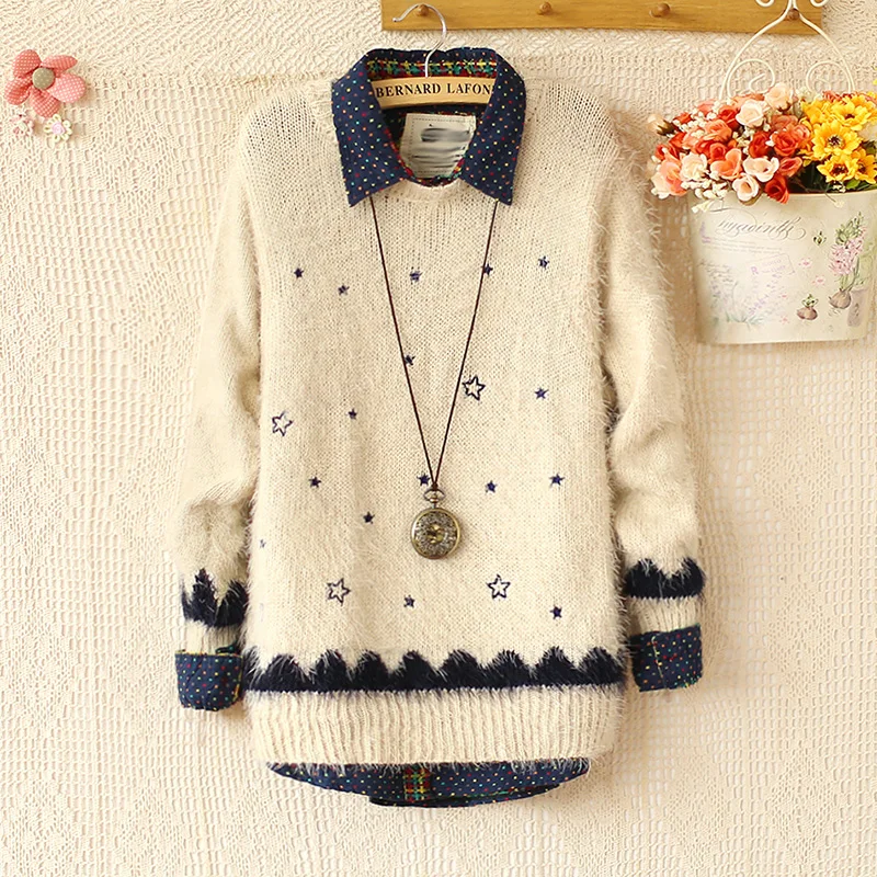 2014 new wool Sweater female clothing women loose pullover short coat outerwear bottoming shirt
2014 new wool Sweater female clothing women loose pullover short coat outerwear bottoming shirt