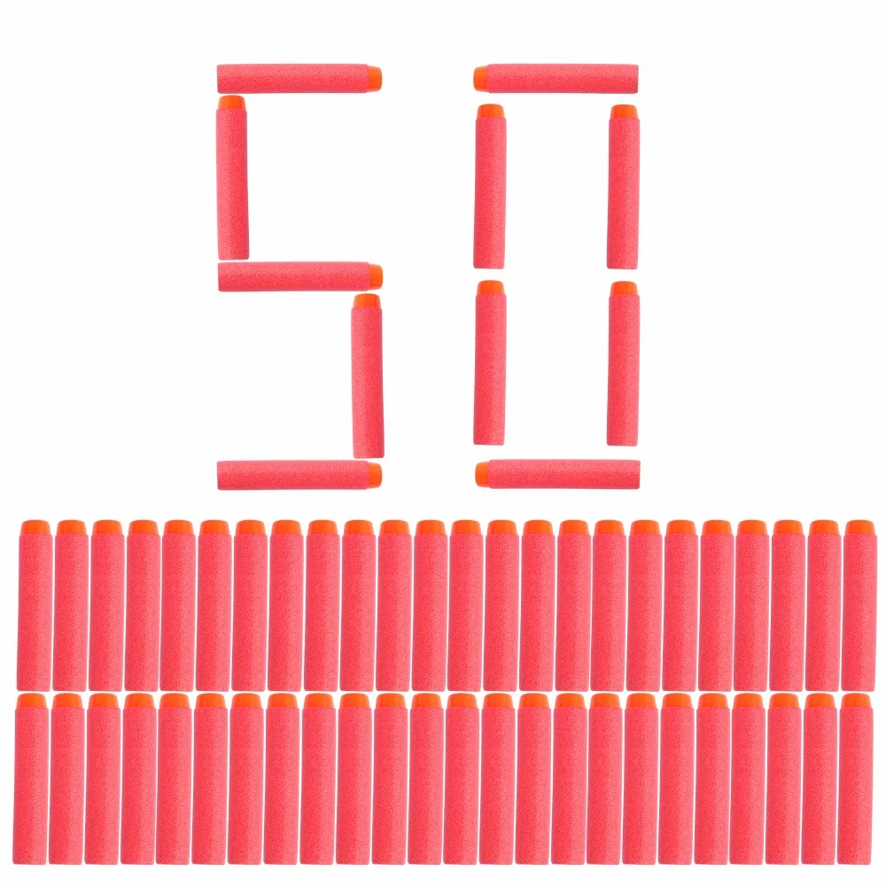 50PCS For Nerf Bullets Soft Hollow Hole Head 7.2cm Refill Darts Toy Gun Red Bullets for Nerf Series Blasters Kid Children Gift
50PCS For Nerf Bullets Soft Hollow Hole Head 7.2cm Refill Darts Toy Gun Red Bullets for Nerf Series Blasters Kid Children Gift