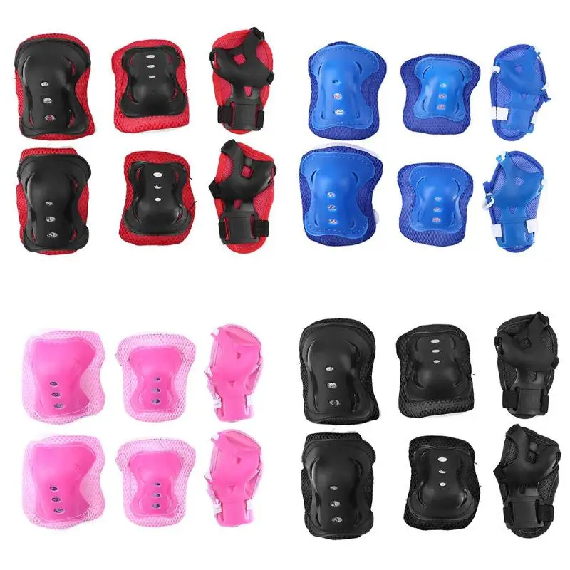 6pcs/set Roller Skating Wrist Knee Elbow Protector Set Kids Riding Knee Pads Protection Outdoor Child Sports Safety Guard
6pcs/set Roller Skating Wrist Knee Elbow Protector Set Kids Riding Knee Pads Protection Outdoor Child Sports Safety Guard
