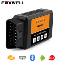 FOXWELL FW202 OBD2 ELM327 Bluetooth V1.5 PIC18F25K80 ODB 2 Car Code Reader Scanner OBDII ODB2 ODB II Scan Tool ELM 327 V 1.5 New image