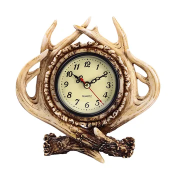 Resin Crafts Antler Ornaments Bedroom Living Room Bar Home Retro Decorative Clock c
Resin Crafts Antler Ornaments Bedroom Living Room Bar Home Retro Decorative Clock c