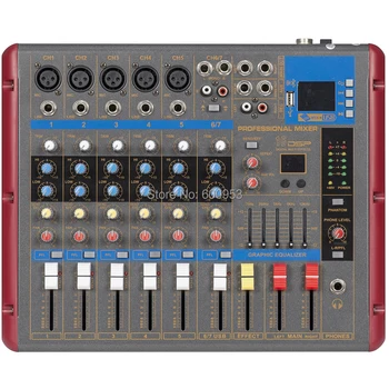 MiCWL 7 Channel Wireless Bluetooth Microphone Mixing Console Digital Monitor Mixer for Recording Studio Stage SMR700-USB
MiCWL 7 Channel Wireless Bluetooth Microphone Mixing Console Digital Monitor Mixer for Recording Studio Stage SMR700-USB