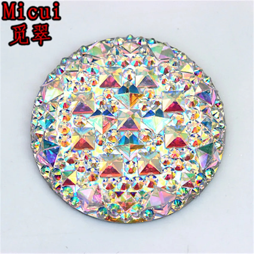 Micui 5PCS 35mm Crystal AB Big Size Round Resin Rhinestones flatback Crystals Stone Non Hotfix DIY Scrapbooking crafts MC242
Micui 5PCS 35mm Crystal AB Big Size Round Resin Rhinestones flatback Crystals Stone Non Hotfix DIY Scrapbooking crafts MC242