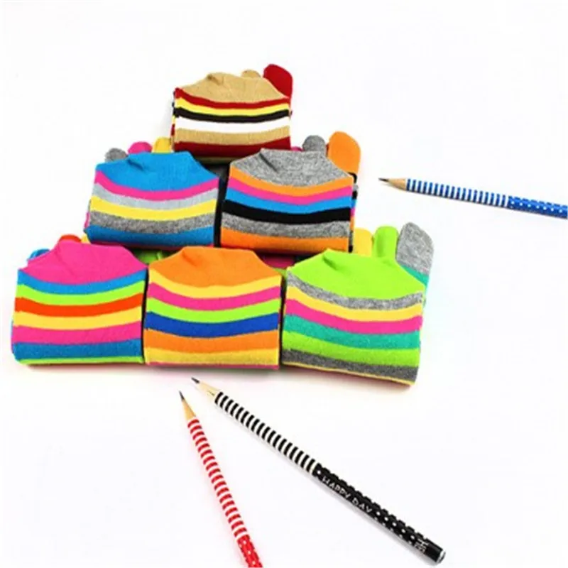 1 Pair Colorful Striped Socks Women Cotton Five Finger Toe Breathable Soft Rainbow Short Sock Girls harajuku Streetwear Dropship
1 Pair Colorful Striped Socks Women Cotton Five Finger Toe Breathable Soft Rainbow Short Sock Girls harajuku Streetwear Dropship