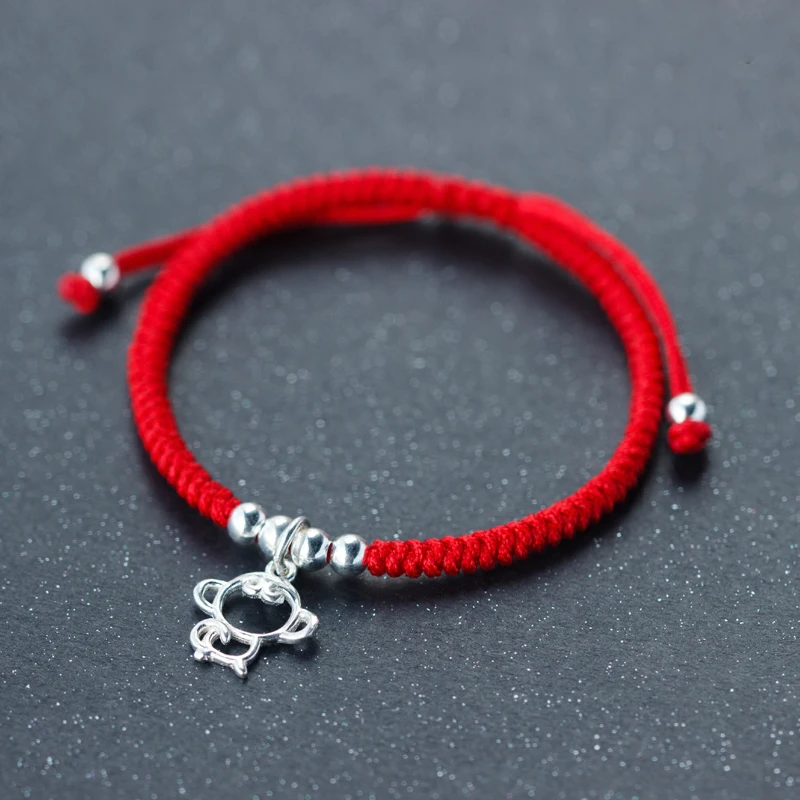 Real Sterling Silver Lucky Red Bracelet Fashion Wax String Handmade Bangle 925 Jewelry
Real Sterling Silver Lucky Red Bracelet Fashion Wax String Handmade Bangle 925 Jewelry