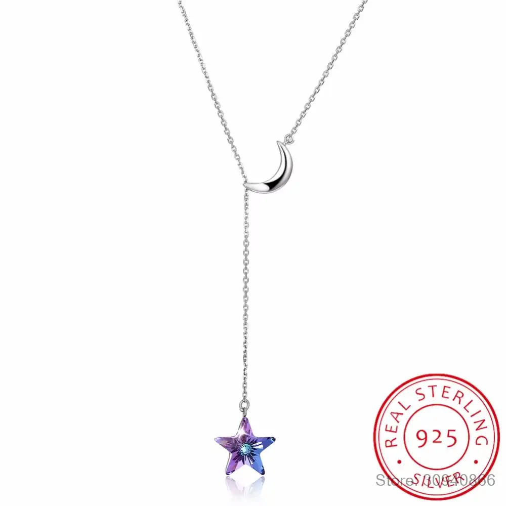 s 925 necklace zircon snowflake necklace for women christmas