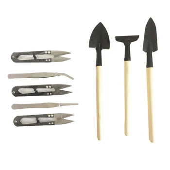 8pcs Mini Succulent Transplanting Tweezer Shovel Cleaning Brush Miniature Garden Planting Hand Tools
8pcs Mini Succulent Transplanting Tweezer Shovel Cleaning Brush Miniature Garden Planting Hand Tools