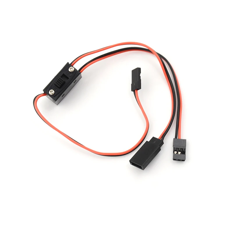 

Hot 1pcs Control Receiver Power Switch Three Interfaces RC Switch Receiver Battery On/Off With JR Lead Connectors Charge Lead