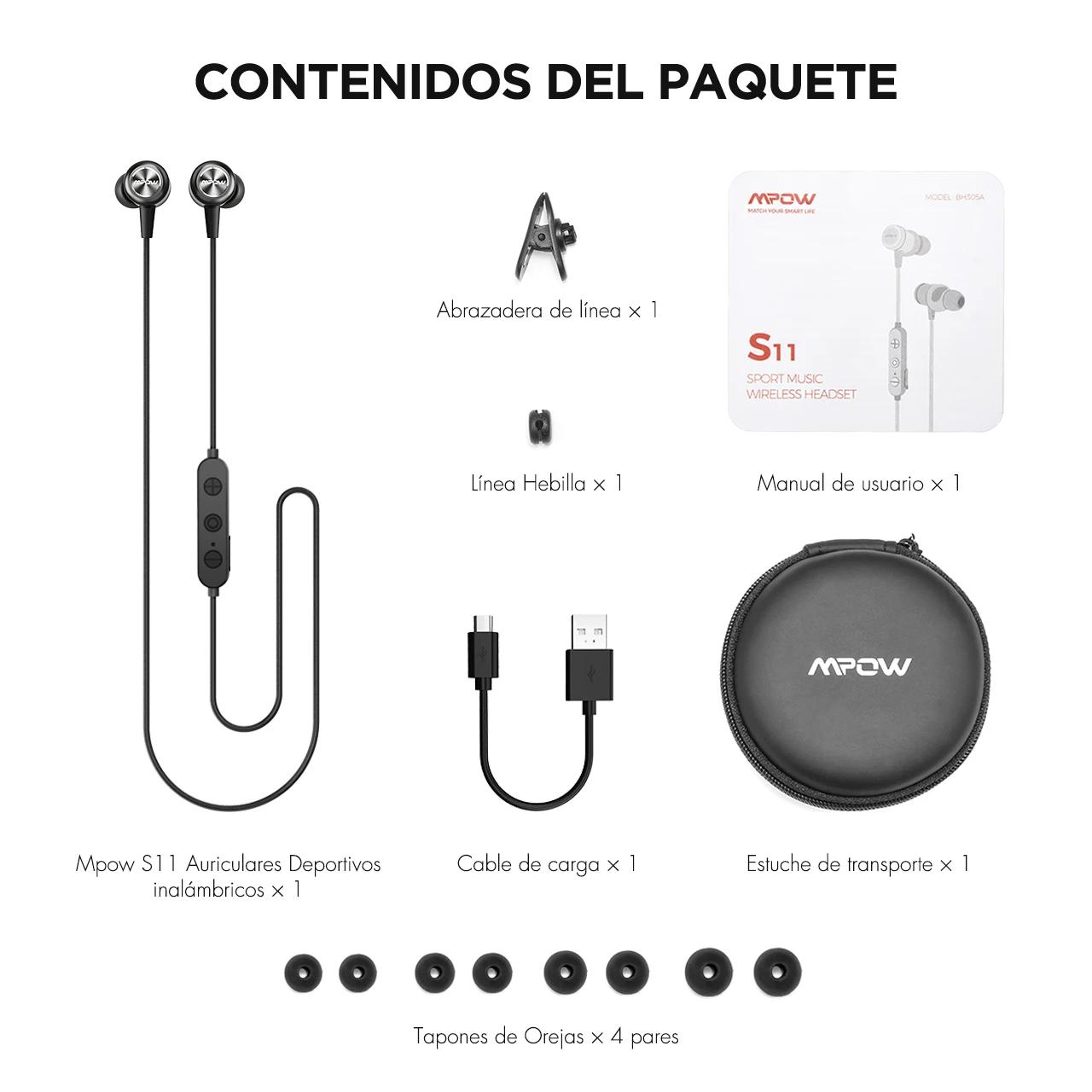 Mpow S11 ipx7 impermeable deportes auriculares inalámbricos Bluetooth 5,0 soporte APTX 9 horas tiempo de reproducción para Xiaomi Huawei iPhone Xs XR Mpow S11 ipx7 impermeable deportes auriculares inalámbricos Bluetooth 5,0 soporte APTX 9 horas tiempo de reproducción para Xiaomi Huawei iPhone Xs XR