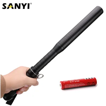 Sanyi 3 Modes Baseball Bat LED Flashlight Outdoors Camping Security Rescue Light Torch Self Defense Emergency 18650 Flashlight
Sanyi 3 Modes Baseball Bat LED Flashlight Outdoors Camping Security Rescue Light Torch Self Defense Emergency 18650 Flashlight