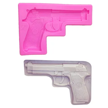 M0643 DIY Gun Pistol Shape Fondant Soap 3D Cake Silicone Mold Cupcake Jelly Candy Chocolate Decoration Baking Tool Moulds
M0643 DIY Gun Pistol Shape Fondant Soap 3D Cake Silicone Mold Cupcake Jelly Candy Chocolate Decoration Baking Tool Moulds