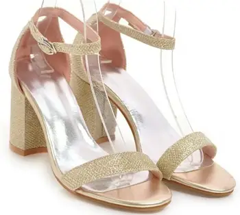 Woman Casual Shoes Shiny Bling Chaussure Zapatos Mujer Sweet Wedding Ladies Summer Sandals Women Square High Heels Pumps F181628
Woman Casual Shoes Shiny Bling Chaussure Zapatos Mujer Sweet Wedding Ladies Summer Sandals Women Square High Heels Pumps F181628