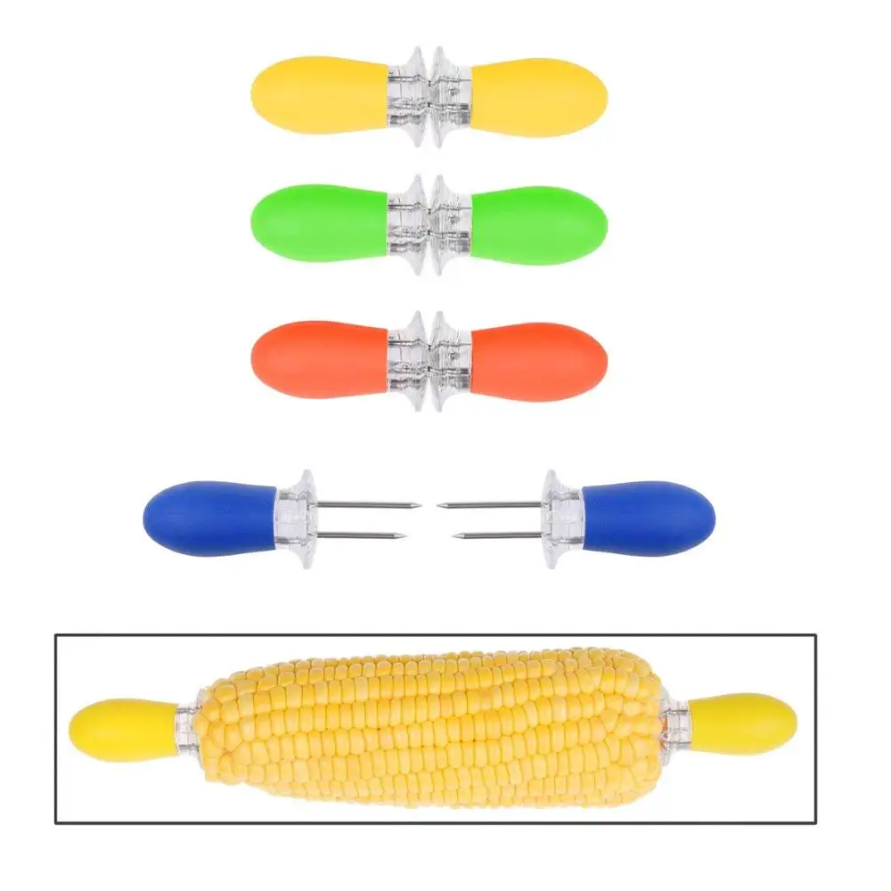 TPUSNOK 8 Pcs Corn Holders Stainless Steel Corn Cob Holders with Silicone Handle BBQ Corn Cob Skewers For Hot Dog Sausage TPA24
TPUSNOK 8 Pcs Corn Holders Stainless Steel Corn Cob Holders with Silicone Handle BBQ Corn Cob Skewers For Hot Dog Sausage TPA24
