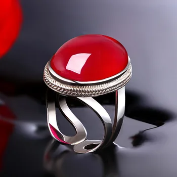 Thai silver jewelry wholesale S925 sterling silver ring opening red corundum large banquet big Fashion Ladies Ring
Thai silver jewelry wholesale S925 sterling silver ring opening red corundum large banquet big Fashion Ladies Ring