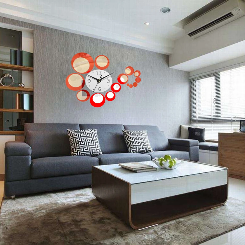 Creative 3D DIY Clock Decoration Circle Acrylic Mirror Wall Sticker Mural Decal Art Home Decor Hanging Clock
Creative 3D DIY Clock Decoration Circle Acrylic Mirror Wall Sticker Mural Decal Art Home Decor Hanging Clock