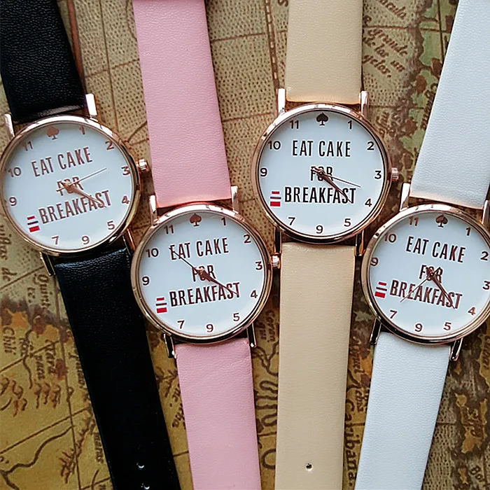 2016 New Hot Unique Eat Cake For Breakfast Watch,Smooth Leather Band Women Casual Quartz Watch Cake Dial Girls Watch
2016 New Hot Unique Eat Cake For Breakfast Watch,Smooth Leather Band Women Casual Quartz Watch Cake Dial Girls Watch