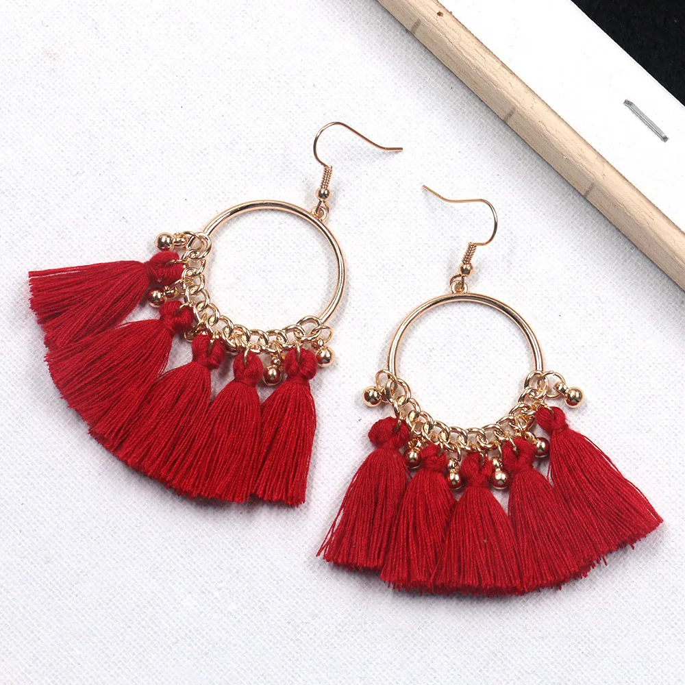 Bohemian Vintage Dangle Drop bright Bead Tassel Earrings for Women Female Boho Ethnic Wedding Party Earrings Jewelry Accessories
Bohemian Vintage Dangle Drop bright Bead Tassel Earrings for Women Female Boho Ethnic Wedding Party Earrings Jewelry Accessories