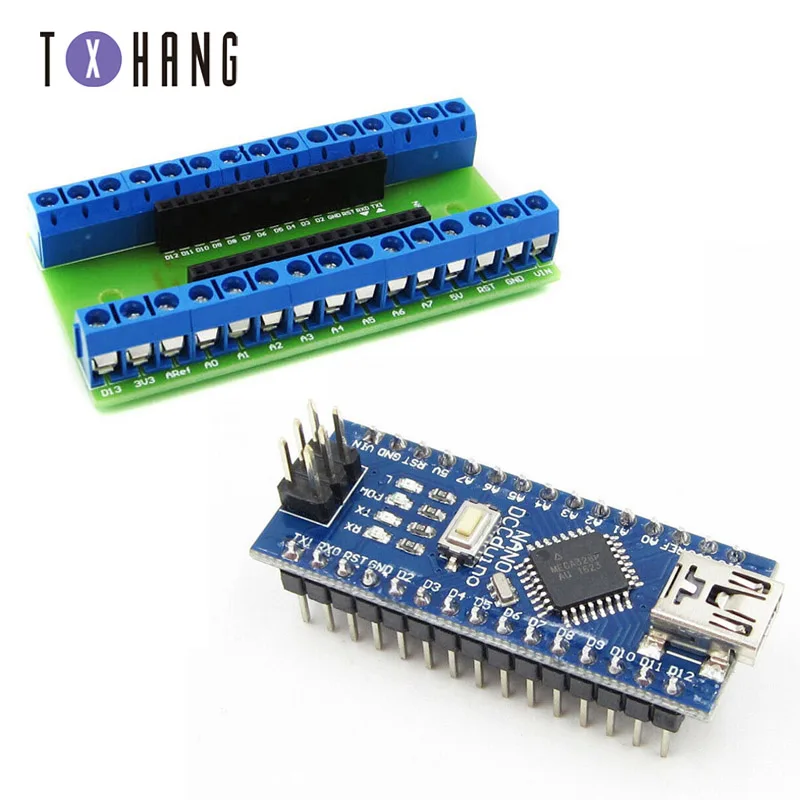 1pcs NANO V3.0 3.0 Controller Terminal Adapter Expansion Board NANO IO Shield Simple Extension Plate For Arduino AVR ATMEGA328P
1pcs NANO V3.0 3.0 Controller Terminal Adapter Expansion Board NANO IO Shield Simple Extension Plate For Arduino AVR ATMEGA328P