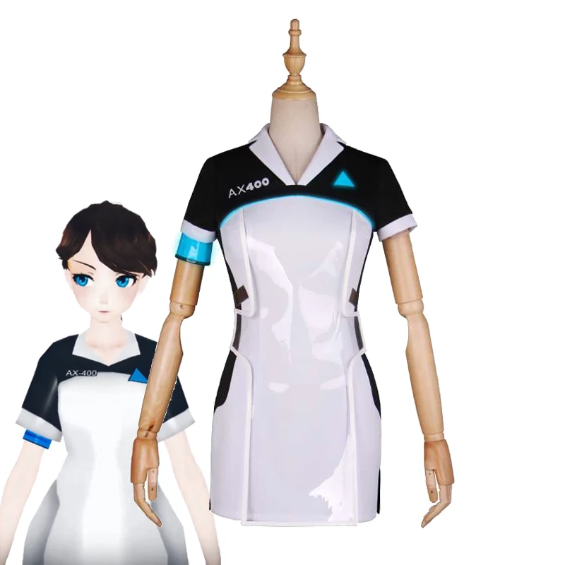 Game Detroit: Become Human KARA Cosplay Costume Code AX400 Agent Outfit Girls Cute Dress Halloween Carnival Uniforms Custom Made
Game Detroit: Become Human KARA Cosplay Costume Code AX400 Agent Outfit Girls Cute Dress Halloween Carnival Uniforms Custom Made