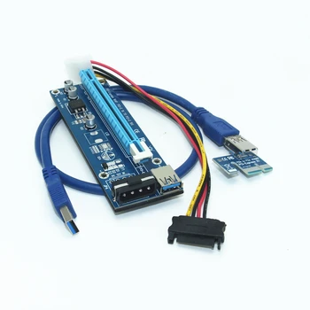 60cm USB3.0 PCI-E 1X to 16X Extender Riser Card PCI Express Graphic Card Adapter w/ SATA 15Pin to 4Pin Power Cable BTC Mining
60cm USB3.0 PCI-E 1X to 16X Extender Riser Card PCI Express Graphic Card Adapter w/ SATA 15Pin to 4Pin Power Cable BTC Mining