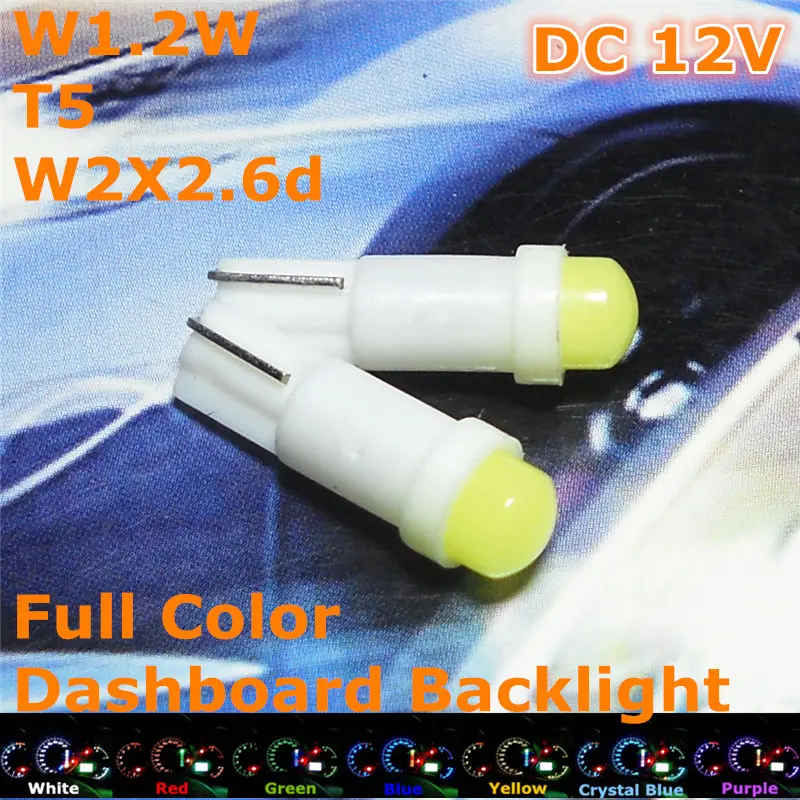 12V CE LED Full Color Car Bulb T5(Fluorescent Lamp)W1.2W W2.3W W2X2.6d for Dashboard Signal Ashtray Light
12V CE LED Full Color Car Bulb T5(Fluorescent Lamp)W1.2W W2.3W W2X2.6d for Dashboard Signal Ashtray Light