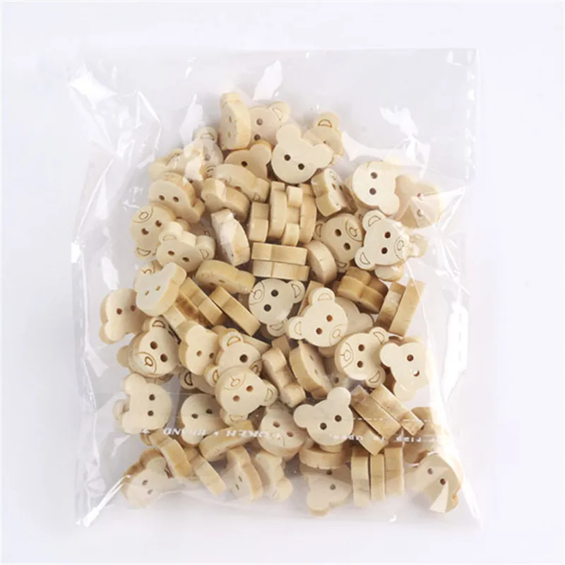100 Pieces/pack Little Teddy Bear Head Wooden Buttons DIY Craft Sewing Scrapbook Retail
100 Pieces/pack Little Teddy Bear Head Wooden Buttons DIY Craft Sewing Scrapbook Retail