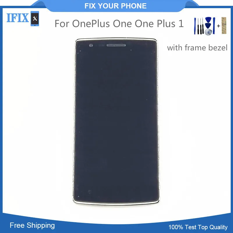 For OnePlus One One Plus 1 LCD Display Top Quality 5.5" Screen with Touch Screen Digitizer Black Color with frame bezel + Tools
For OnePlus One One Plus 1 LCD Display Top Quality 5.5" Screen with Touch Screen Digitizer Black Color with frame bezel + Tools