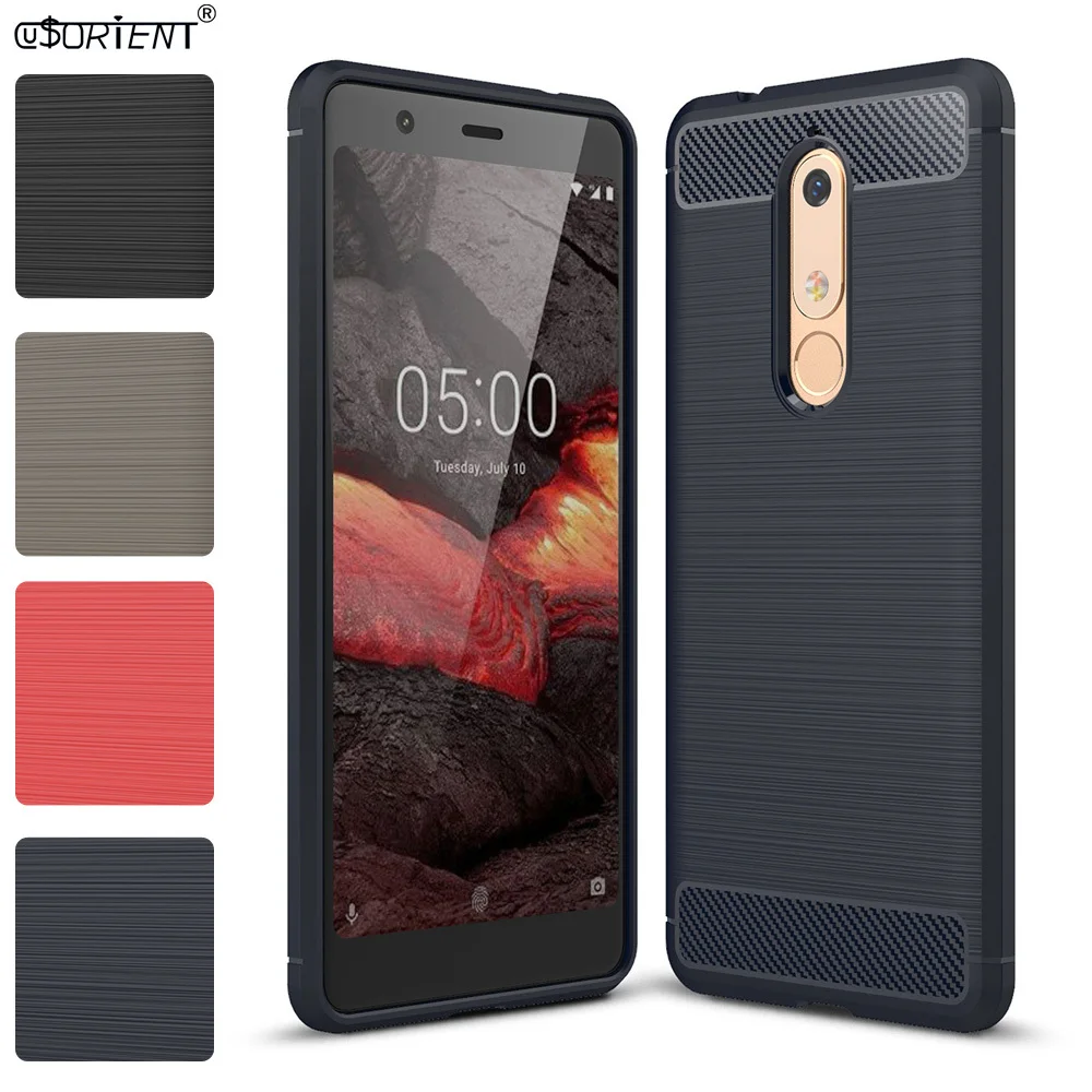 Ударопрочный полный Чехол для Nokia 5 1 2018 бампер чехол TA-1088 TA-1081 TA-1075 текстура