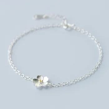 Real. 925 -Sterling -Silver-Jewelry Golden Cherry Flower chain bracelet adjustable Charm GTLS307
Real. 925 -Sterling -Silver-Jewelry Golden Cherry Flower chain bracelet adjustable Charm GTLS307