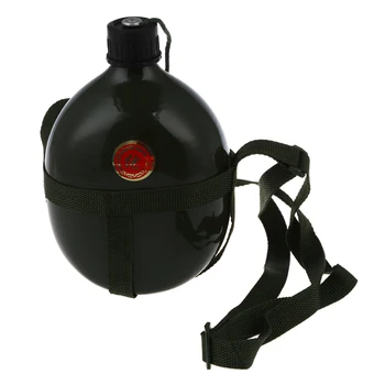 Practical 1.5L Aluminum Military Water Bottle with Shoulder Strap Military Army Canteen
Practical 1.5L Aluminum Military Water Bottle with Shoulder Strap Military Army Canteen