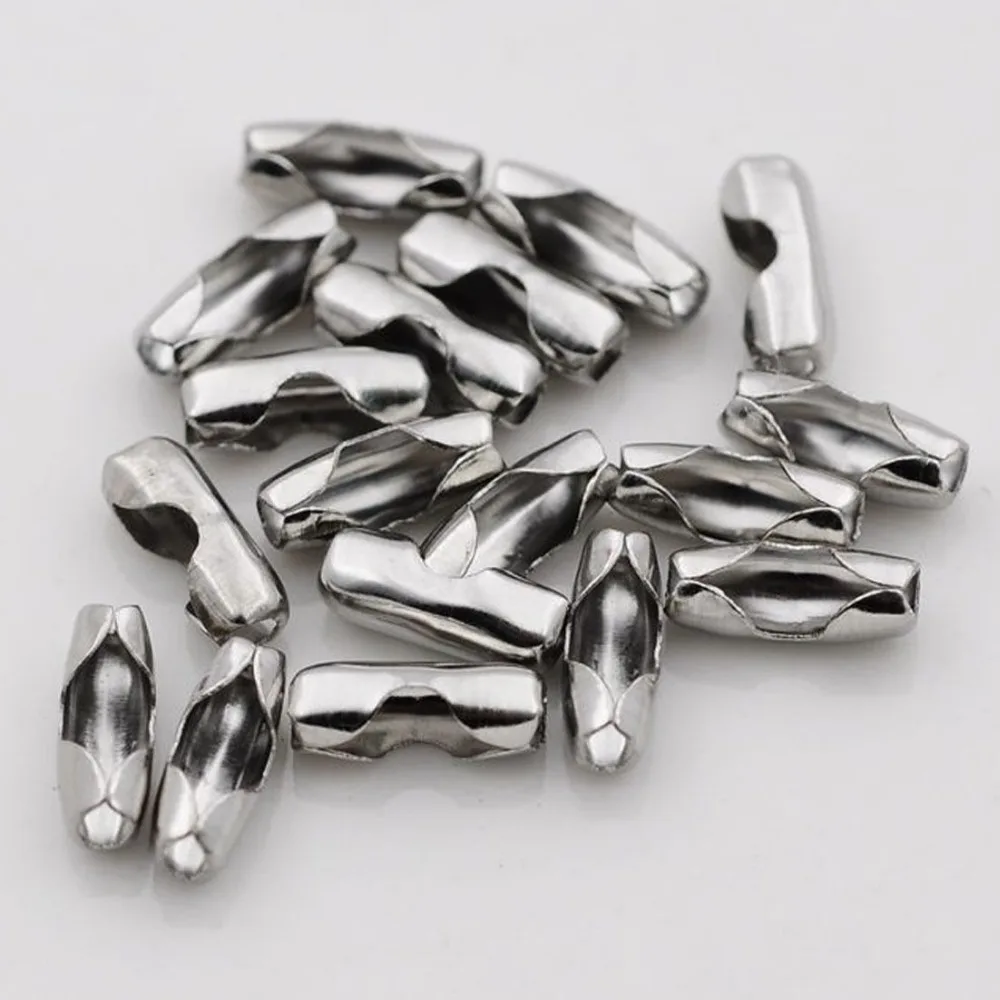 Wholesale 50/100pcs Stainless Steel Silver Bead Ball Chain Connector Clasps 15-12mm Wide DIY Jewelry Accessories In Bulk Hotsale
Wholesale 50/100pcs Stainless Steel Silver Bead Ball Chain Connector Clasps 15-12mm Wide DIY Jewelry Accessories In Bulk Hotsale