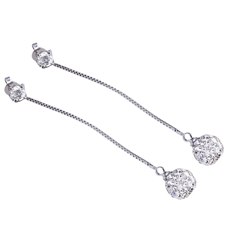 Classic Silver Long Drop Rhinestone Tassel Dangle Earrings Women Wedding Drop Earring Fashion Sparkling Crystal Jewelry Gifts
Classic Silver Long Drop Rhinestone Tassel Dangle Earrings Women Wedding Drop Earring Fashion Sparkling Crystal Jewelry Gifts