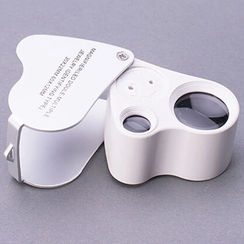 30X 60X Dual Lens Mini Pocket Microscope Loupe Jeweler Magnifier with LED Light Fantastic
30X 60X Dual Lens Mini Pocket Microscope Loupe Jeweler Magnifier with LED Light Fantastic