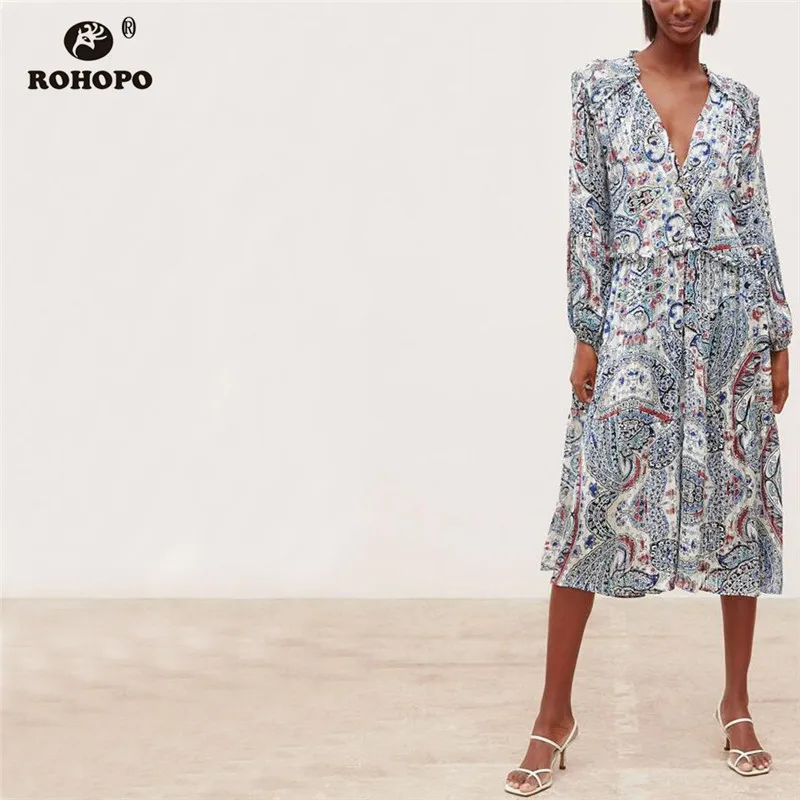 ROHOPO Vintage Women Boho Pleated Straight Midi Dress Autumn Long Sleeve Printed Runway Retro British Style Dresses #OYK9642
ROHOPO Vintage Women Boho Pleated Straight Midi Dress Autumn Long Sleeve Printed Runway Retro British Style Dresses #OYK9642