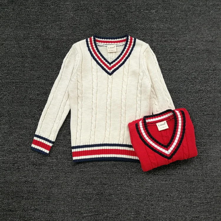 Warm Knitted Sweater For Boys Toddler Teenager Pullover V Neck Striped Boys Top Performance Jacket
Warm Knitted Sweater For Boys Toddler Teenager Pullover V Neck Striped Boys Top Performance Jacket