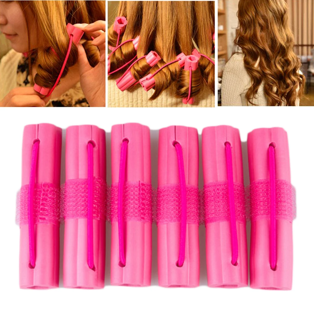 Hot! 6pcs Wave Formers Magic Soft Foam Sponge Hair Curler DIY Sleeping Styling Tools Hair Curlers Rollers Wavy Hair Accessories
Hot! 6pcs Wave Formers Magic Soft Foam Sponge Hair Curler DIY Sleeping Styling Tools Hair Curlers Rollers Wavy Hair Accessories