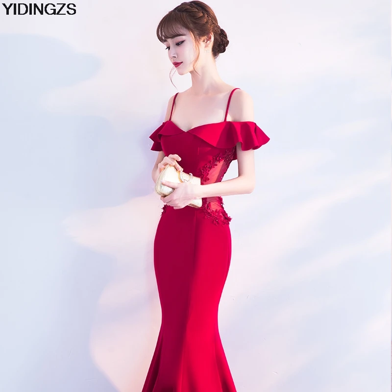 YIDINGZS See-through Dress Appliques Beaded Robe De Soiree Wine Red Long Evening Dress Party Vestido De Festa
YIDINGZS See-through Dress Appliques Beaded Robe De Soiree Wine Red Long Evening Dress Party Vestido De Festa