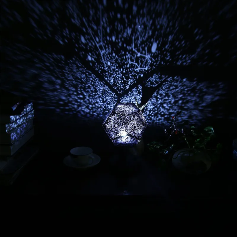 

LED Science Starry Ocean Waves Celestial Projection Lamp White Blue Color warm light Sky Star Night Light table lamp