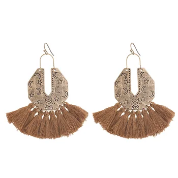 8SEASONS Bohemia Tassel Drop Earrings Satr Moon Pattern Antique Gold Silver Color Trendy Jewelry for Women Hyperbole 1 Pair
8SEASONS Bohemia Tassel Drop Earrings Satr Moon Pattern Antique Gold Silver Color Trendy Jewelry for Women Hyperbole 1 Pair