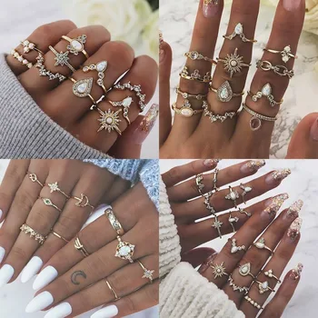 10 Styles Vintage Gold Knuckle Rings Set for Women Punk Resin Stone Midi Finger Rings Female Turkish Boho Jewelry Bague Femme
10 Styles Vintage Gold Knuckle Rings Set for Women Punk Resin Stone Midi Finger Rings Female Turkish Boho Jewelry Bague Femme