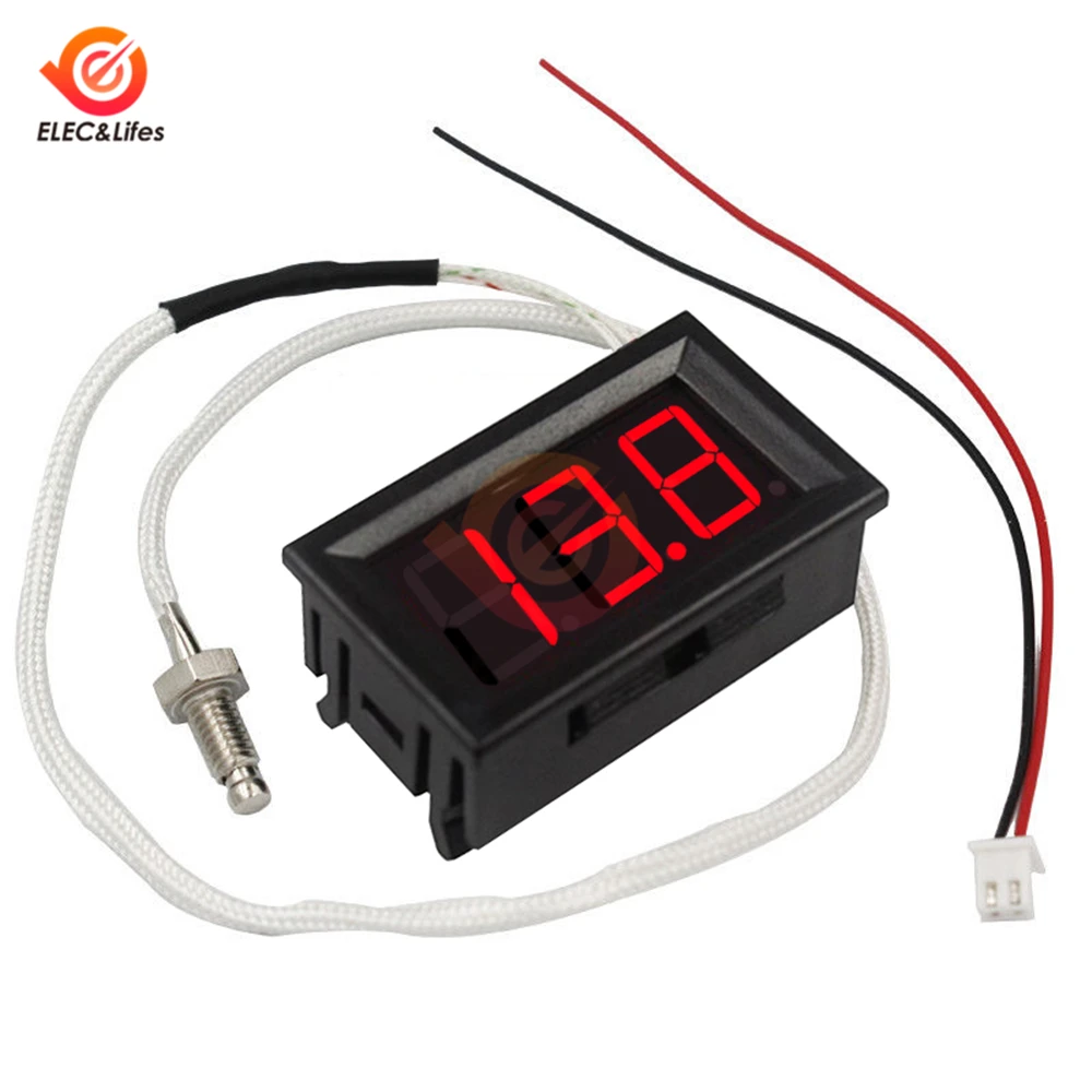 Industrial High Temperature K-Type M6 Thermocouple Thermometer 12V Digital temperature meter tester -30~800 Degree thermograph
Industrial High Temperature K-Type M6 Thermocouple Thermometer 12V Digital temperature meter tester -30~800 Degree thermograph